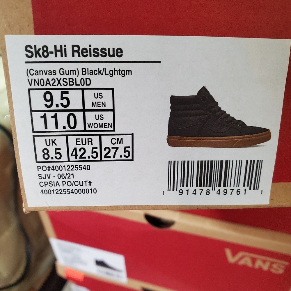 Vans Sk8-HI Reissue Canvas Gum (cl) - Picture 2 of 13